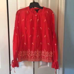 J Crew blouse- runs small-fits like a large
